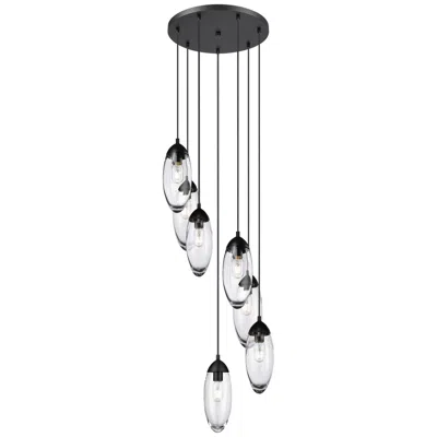 Z-lite Arden By  Matte Black 7 Light Chandelier