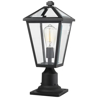 Z-lite 18.5" High 1-light Black Finish Outdoor Pier Mount Light