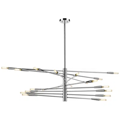 Z-lite 20 Light Chandelier In Chrome Finish