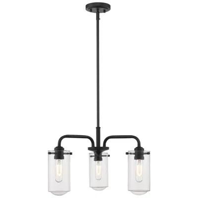 Z-lite 3 Light Chandelier In Matte Black Finish