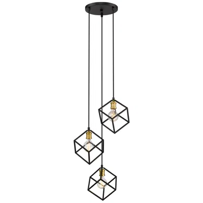 Z-lite 3 Light Pendant In Bronze + Olde Brass Finish