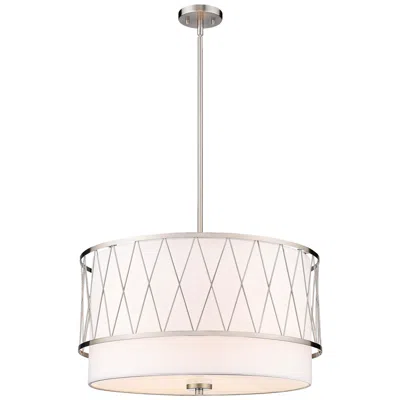 Z-lite 4 Light Pendant In Brushed Nickel Finish