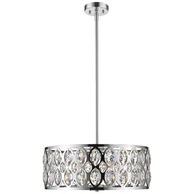 Z-lite 6 Light Chandelier In Chrome Finish
