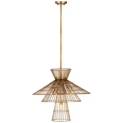 Z-lite 6 Light Chandelier In Rubbed Brass Finish