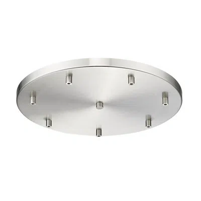 Z-lite 7 Port Multi Point Canopy In Brushed Nickel