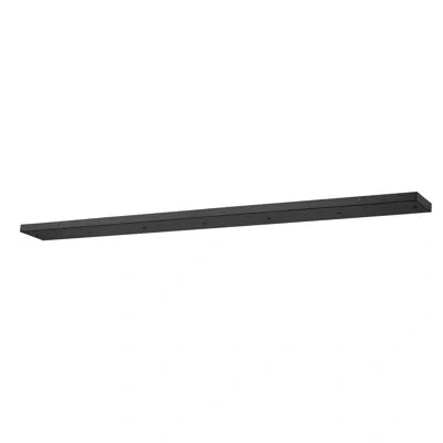 Z-lite 7 Port Multi Point Canopy In Matte Black