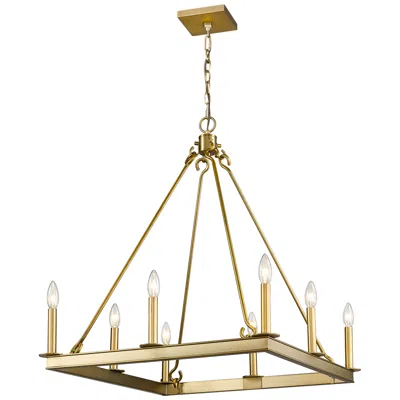 Z-lite 8 Light Chandelier In Olde Brass Finish