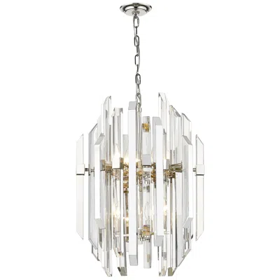 Z-lite 9 Light Pendant In Polished Nickel Finish