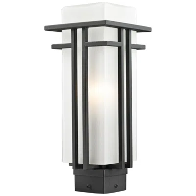 Z-lite Abbey 15 3/4" High Black Outdoor Post Light