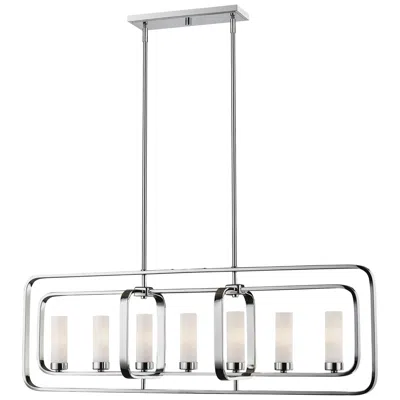 Z-lite Aideen 42 1/4" Wide Chrome 7-light Linear Pendant