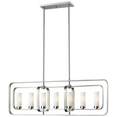 Z-lite Aideen By  Brushed Nickel 7 Light Island Pendant
