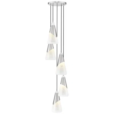 Z-lite Aimie By  Brushed Nickel 5 Light Chandelier