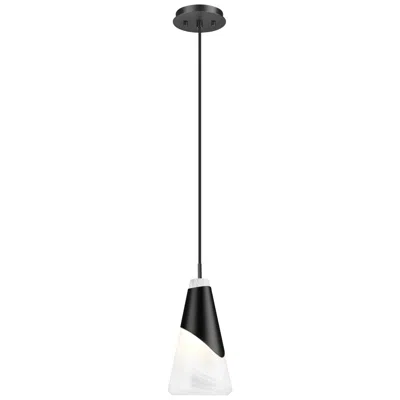 Z-lite Aimie By  Matte Black 1 Light Pendant