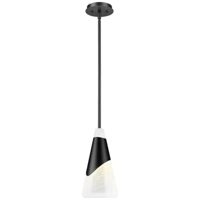 Z-lite Aimie By  Matte Black 1 Light Pendant
