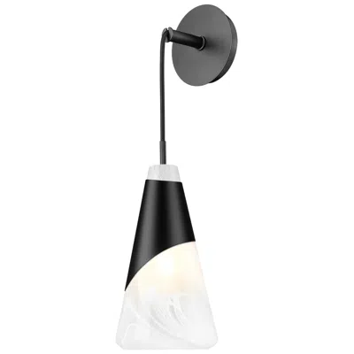 Z-lite Aimie By  Matte Black 1 Light Wall Sconce