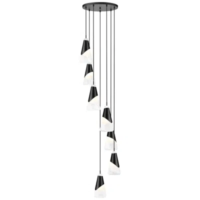 Z-lite Aimie By  Matte Black 7 Light Chandelier