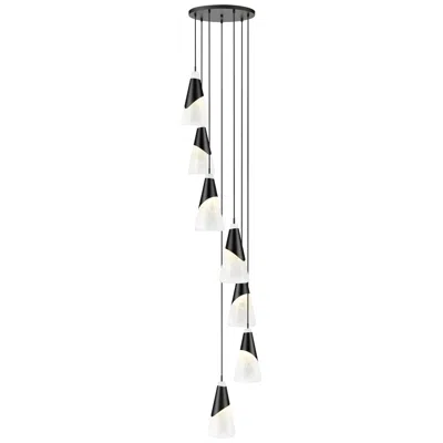 Z-lite Aimie By  Matte Black 7 Light Chandelier