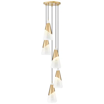 Z-lite Aimie By  Modern Gold 5 Light Chandelier