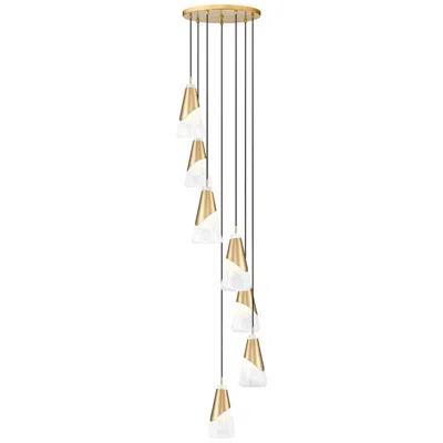 Z-lite Aimie By  Modern Gold 7 Light Chandelier