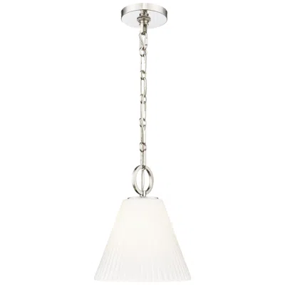 Z-lite Alaric By  Polished Nickel 10 Inch 1 Light Pendant