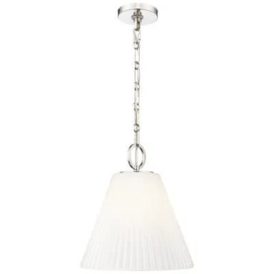 Z-lite Alaric By  Polished Nickel 14 Inch 1 Light Pendant