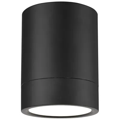 Z-lite Algar 6" Wide Matte Black Led Ceiling Light