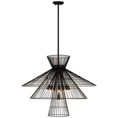 Z-lite Alito By  Matte Black 35 Inch 8 Light Chandelier