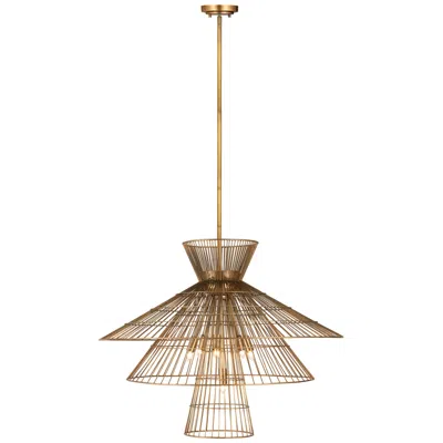 Z-lite Alito By  Rubbed Brass 35 Inch 8 Light Chandelier