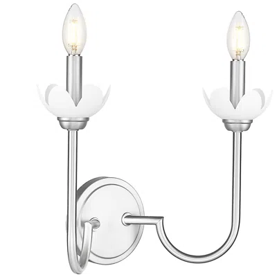 Z-lite Allistair By  Brushed Nickel 2 Light Wall Sconce