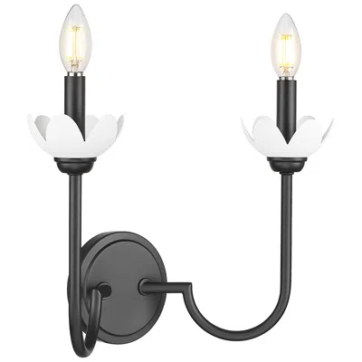 Z-lite Allistair By  Matte Black 2 Light Wall Sconce