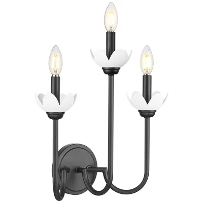 Z-lite Allistair By  Matte Black 3 Light Wall Sconce