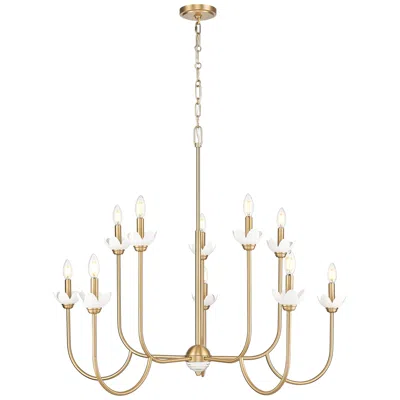 Z-lite Allistair By  Modern Gold 10 Light Chandelier