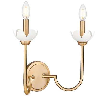 Z-lite Allistair By  Modern Gold 2 Light Wall Sconce