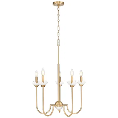 Z-lite Allistair By  Modern Gold 5 Light Chandelier