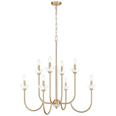 Z-lite Allistair By  Modern Gold 8 Light Chandelier