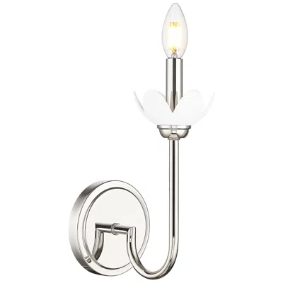 Z-lite Allistair By  Polished Nickel 1 Light Wall Sconce