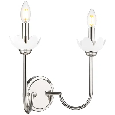 Z-lite Allistair By  Polished Nickel 2 Light Wall Sconce