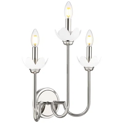 Z-lite Allistair By  Polished Nickel 3 Light Wall Sconce
