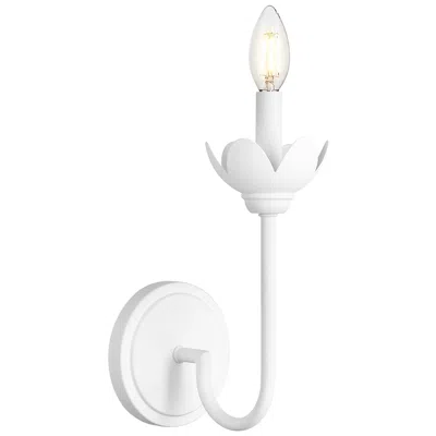 Z-lite Allistair By  Textured White 1 Light Wall Sconce