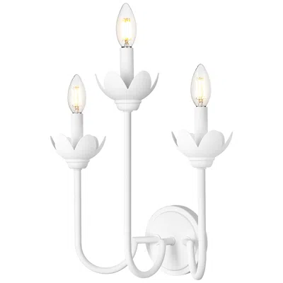 Z-lite Allistair By  Textured White 3 Light Wall Sconce
