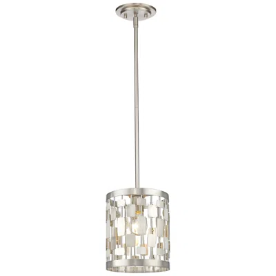 Z-lite Almet By  Brushed Nickel 1 Light Mini Pendant
