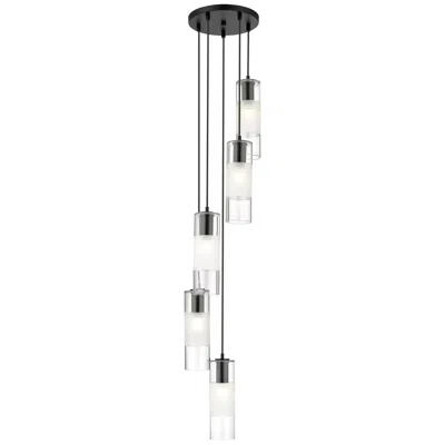 Z-lite Alton 12" Wide Matte Black Multi-light Pendant