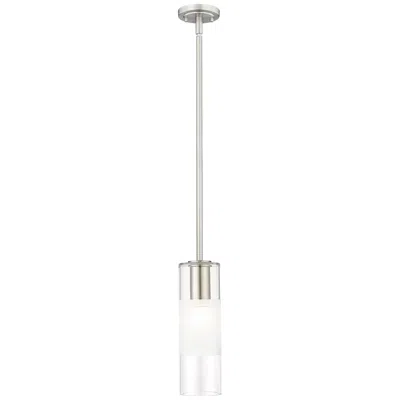 Z-lite Alton 4 3/4" Wide Brushed Nickel Cylinder Mini Pendant