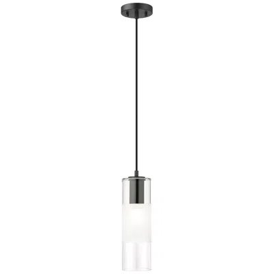 Z-lite Alton 4 3/4" Wide Matte Black Cylinder Mini Pendant