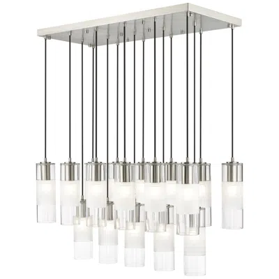 Z-lite Alton By  Brushed Nickel 17 Light Linear Chandelier
