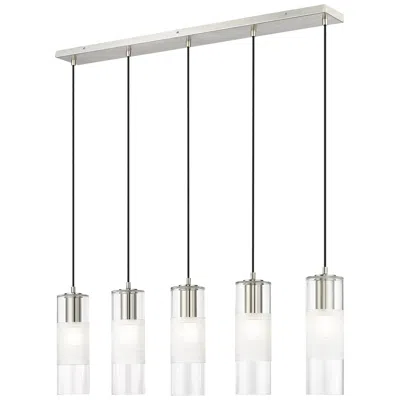 Z-lite Alton By  Brushed Nickel 5 Light Linear Chandelier