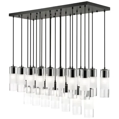 Z-lite Alton By  Matte Black 23 Light Linear Chandelier