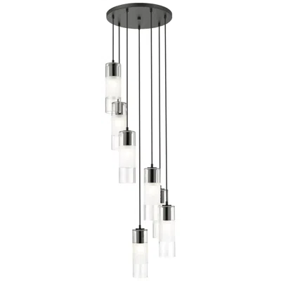 Z-lite Alton By  Matte Black 7 Light Chandelier