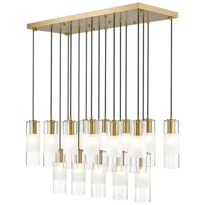 Z-lite Alton By  Modern Gold 17 Light Linear Chandelier