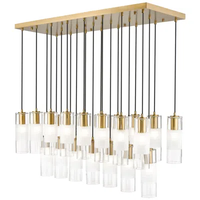Z-lite Alton By  Modern Gold 23 Light Linear Chandelier